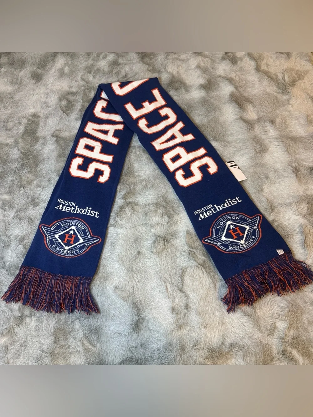 Houston Astros Space City Scarf - Navy with Orange & White-0527